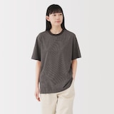 紳士　天竺編みクルーネック半袖Ｔシャツ（ボーダー）