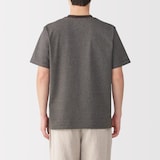 紳士　天竺編みクルーネック半袖Ｔシャツ（ボーダー）