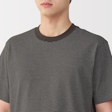 紳士　天竺編みクルーネック半袖Ｔシャツ（ボーダー）