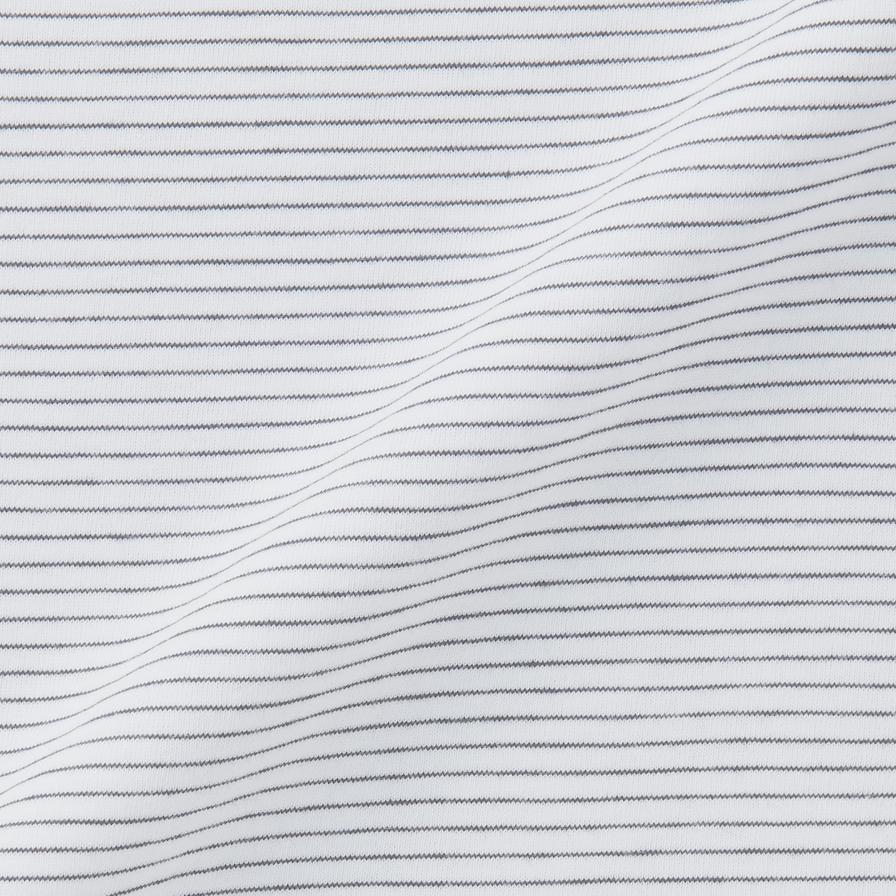 紳士　天竺編みクルーネック長袖Ｔシャツ（ボーダー）