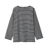 紳士　洗いざらし太番手ボートネック九分袖Ｔシャツ