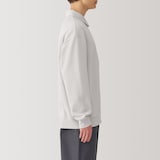 紳士　二重編み衿付きプルオーバー