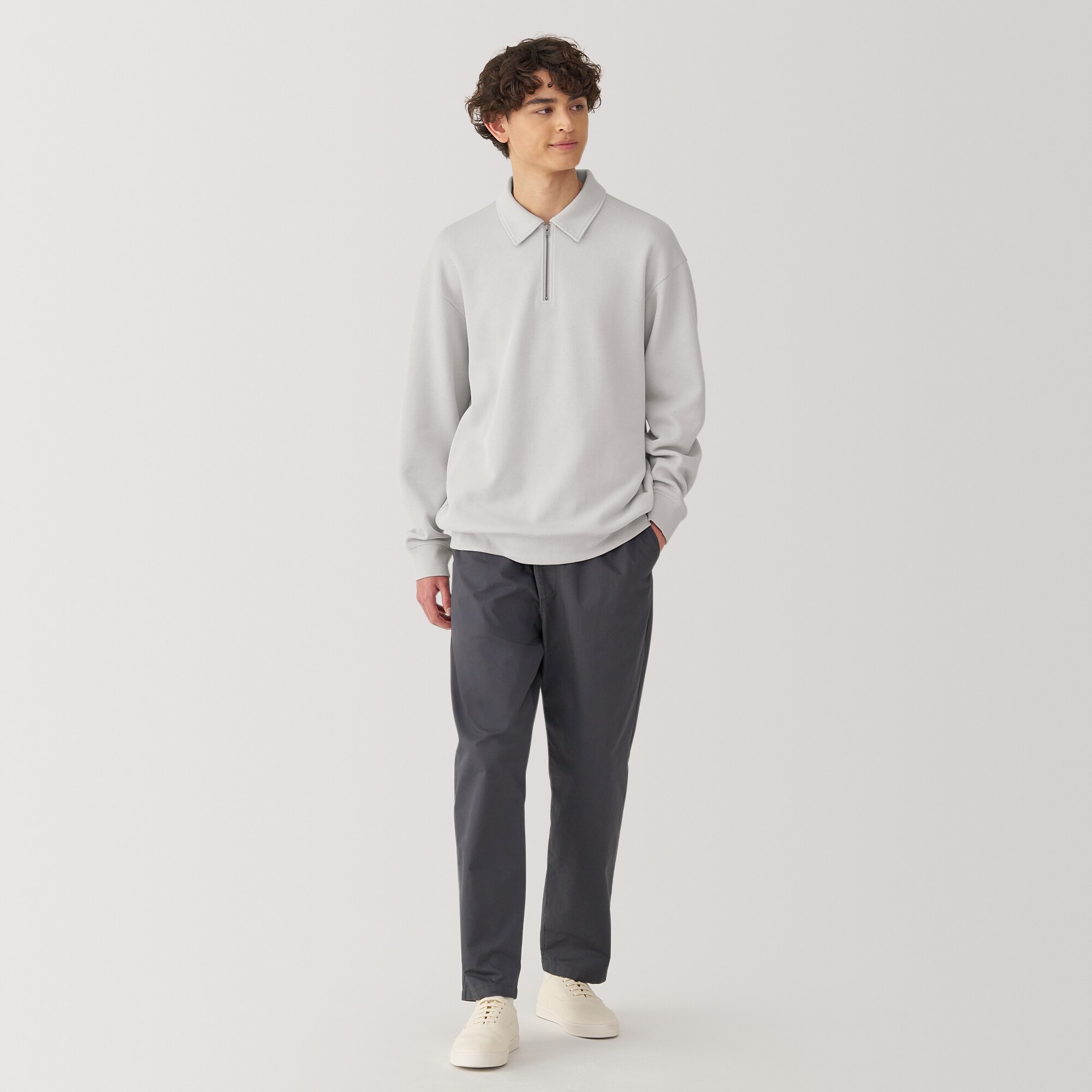 セーター ニット 「MUJI Labo」紳士　縮絨ウールモックネックセーター メンズ レディース