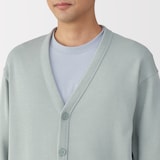 紳士　二重編みＶネックカーディガン