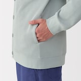 紳士　二重編みＶネックカーディガン