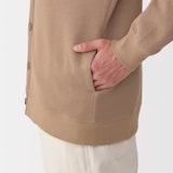 紳士　二重編みＶネックカーディガン