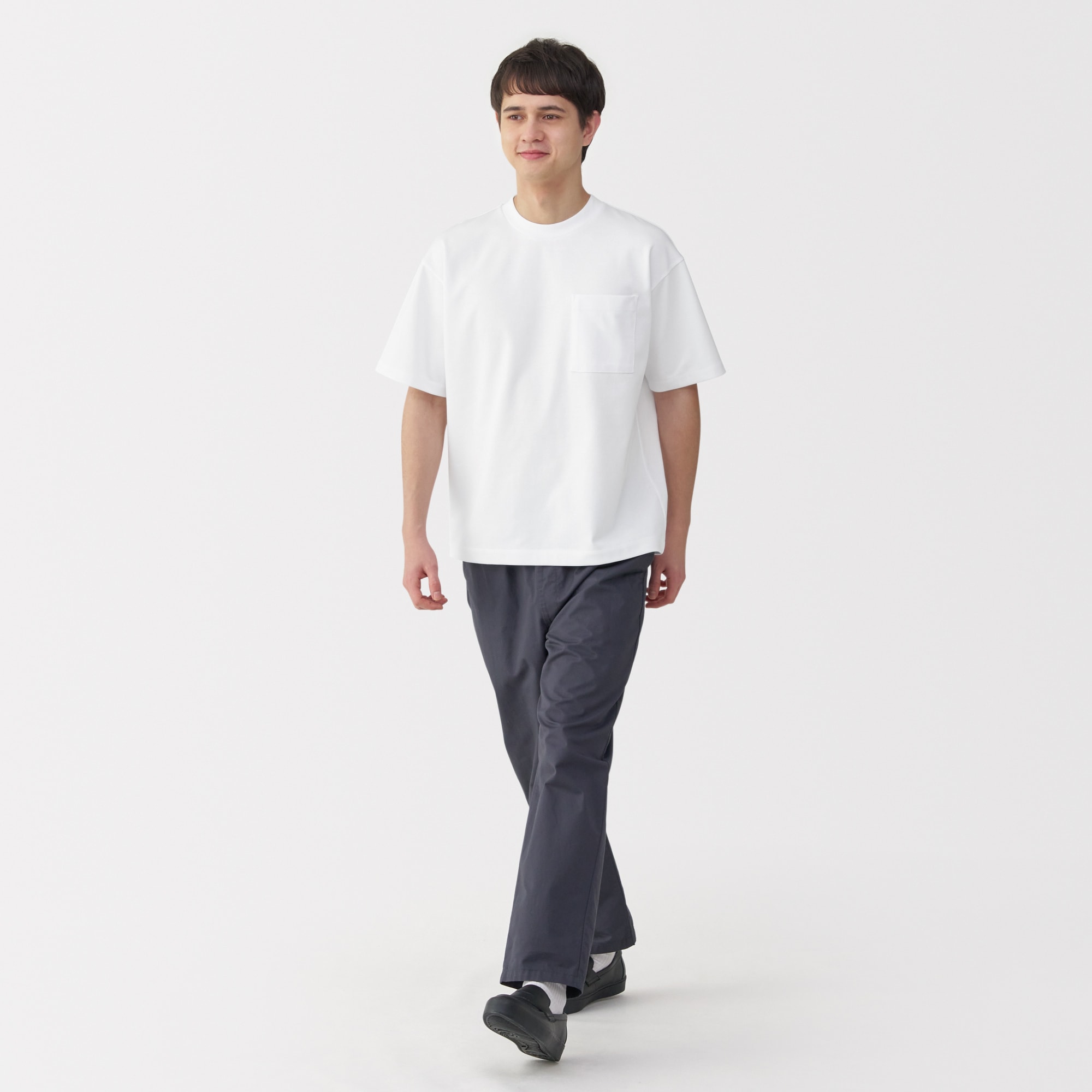 紳士　涼感ＵＶカットワイド半袖Ｔシャツ