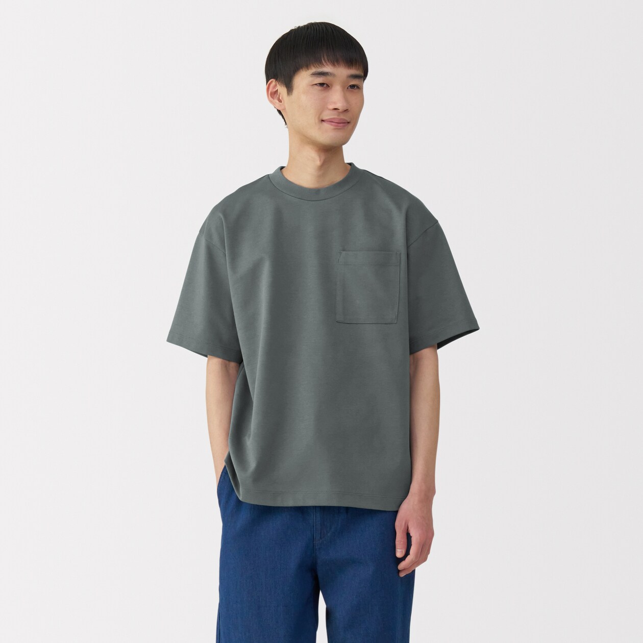 紳士　涼感ＵＶカットワイド半袖Ｔシャツ