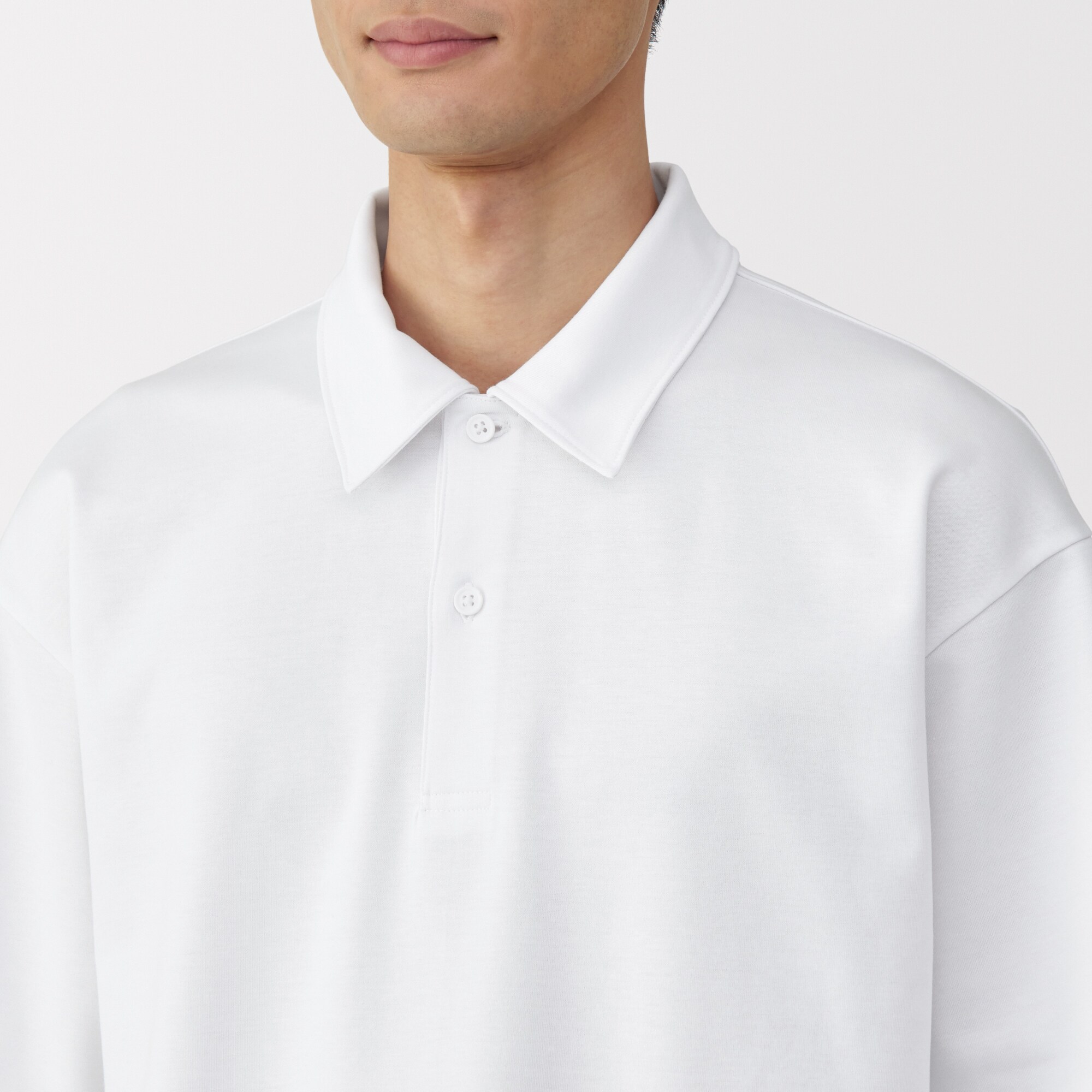 紳士 涼感UVカットワイド五分袖ポロシャツ | 無印良品