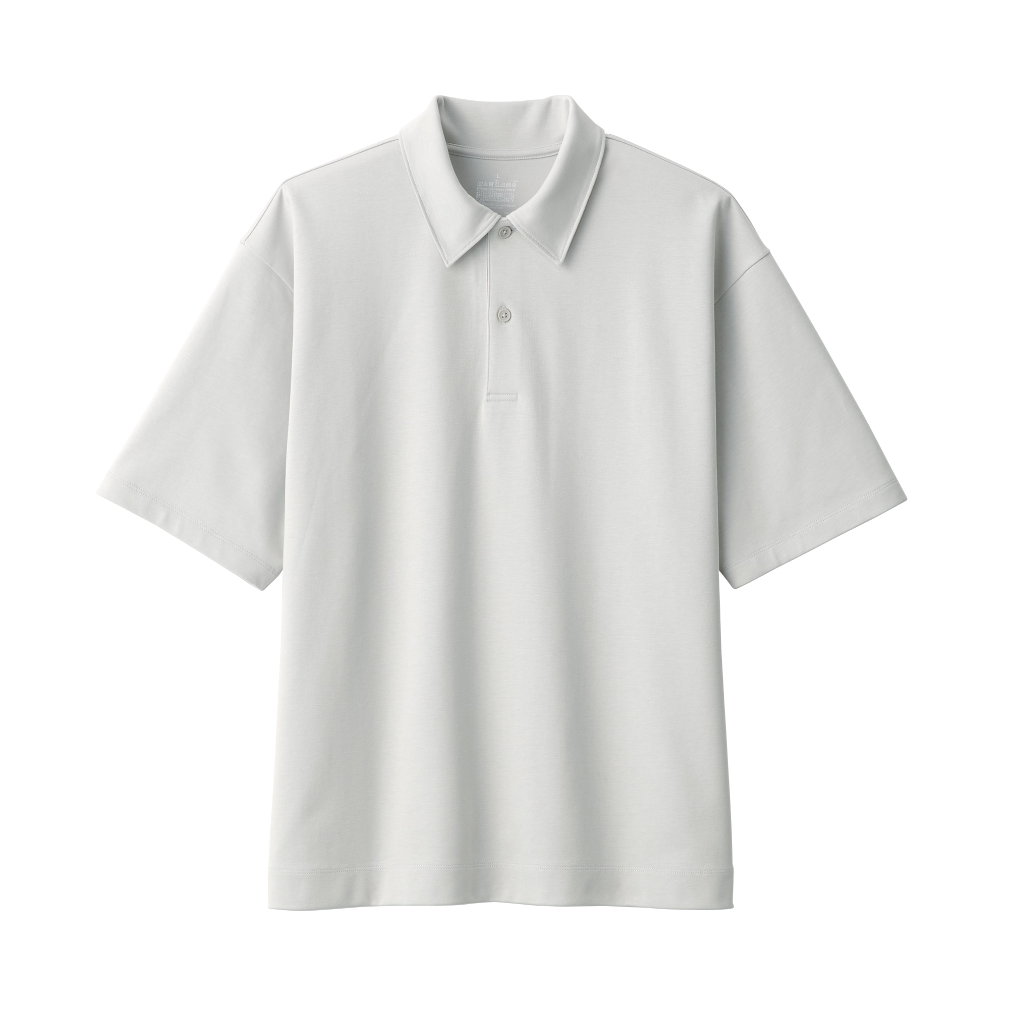 紳士　涼感ＵＶカットワイド五分袖ポロシャツ