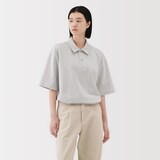 紳士　涼感ＵＶカットワイド五分袖ポロシャツ