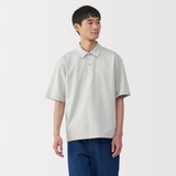 紳士　涼感ＵＶカットワイド五分袖ポロシャツ