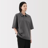 紳士　涼感ＵＶカットワイド五分袖ポロシャツ