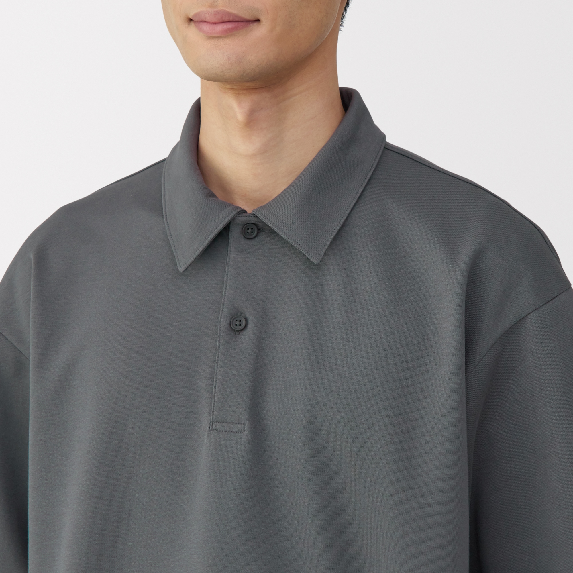 紳士　涼感ＵＶカットワイド五分袖ポロシャツ