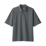 紳士　涼感ＵＶカットワイド五分袖ポロシャツ