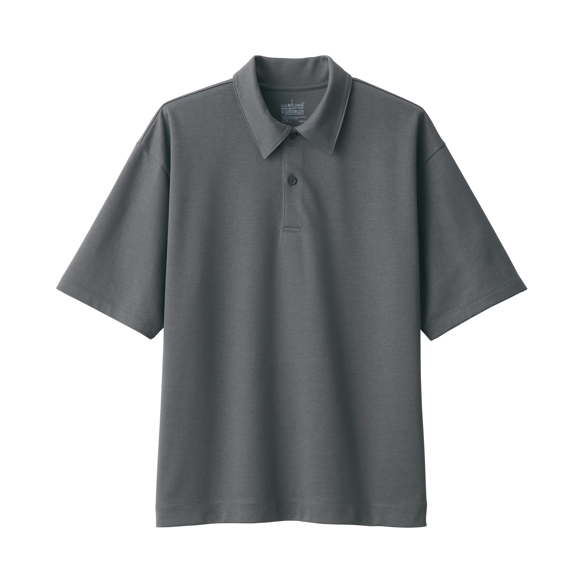 紳士　涼感ＵＶカットワイド五分袖ポロシャツ