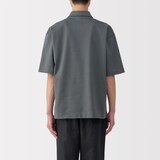 紳士　涼感ＵＶカットワイド五分袖ポロシャツ