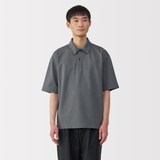 紳士　涼感ＵＶカットワイド五分袖ポロシャツ