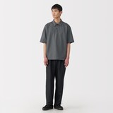 紳士　涼感ＵＶカットワイド五分袖ポロシャツ