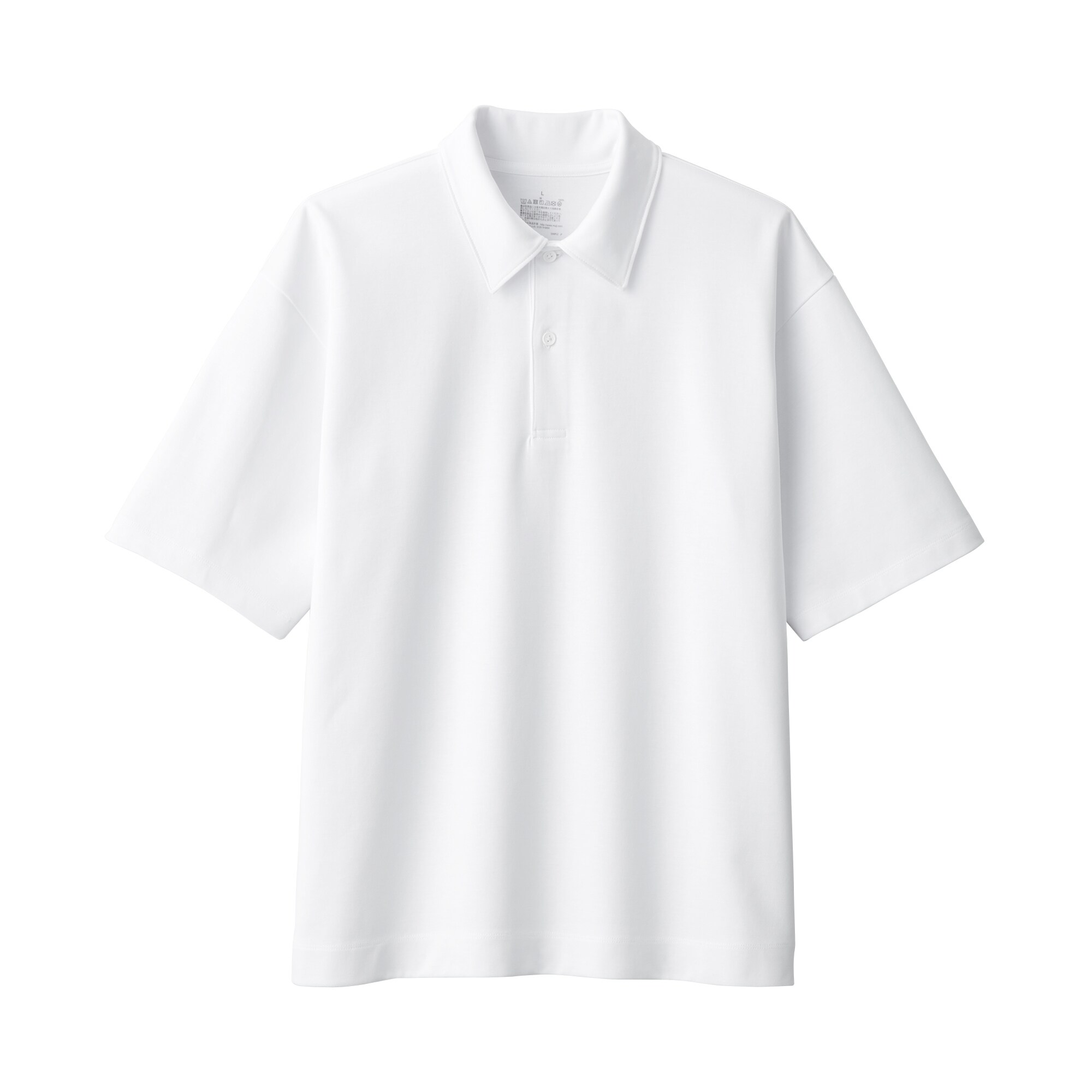 紳士　涼感ＵＶカットワイド五分袖ポロシャツ