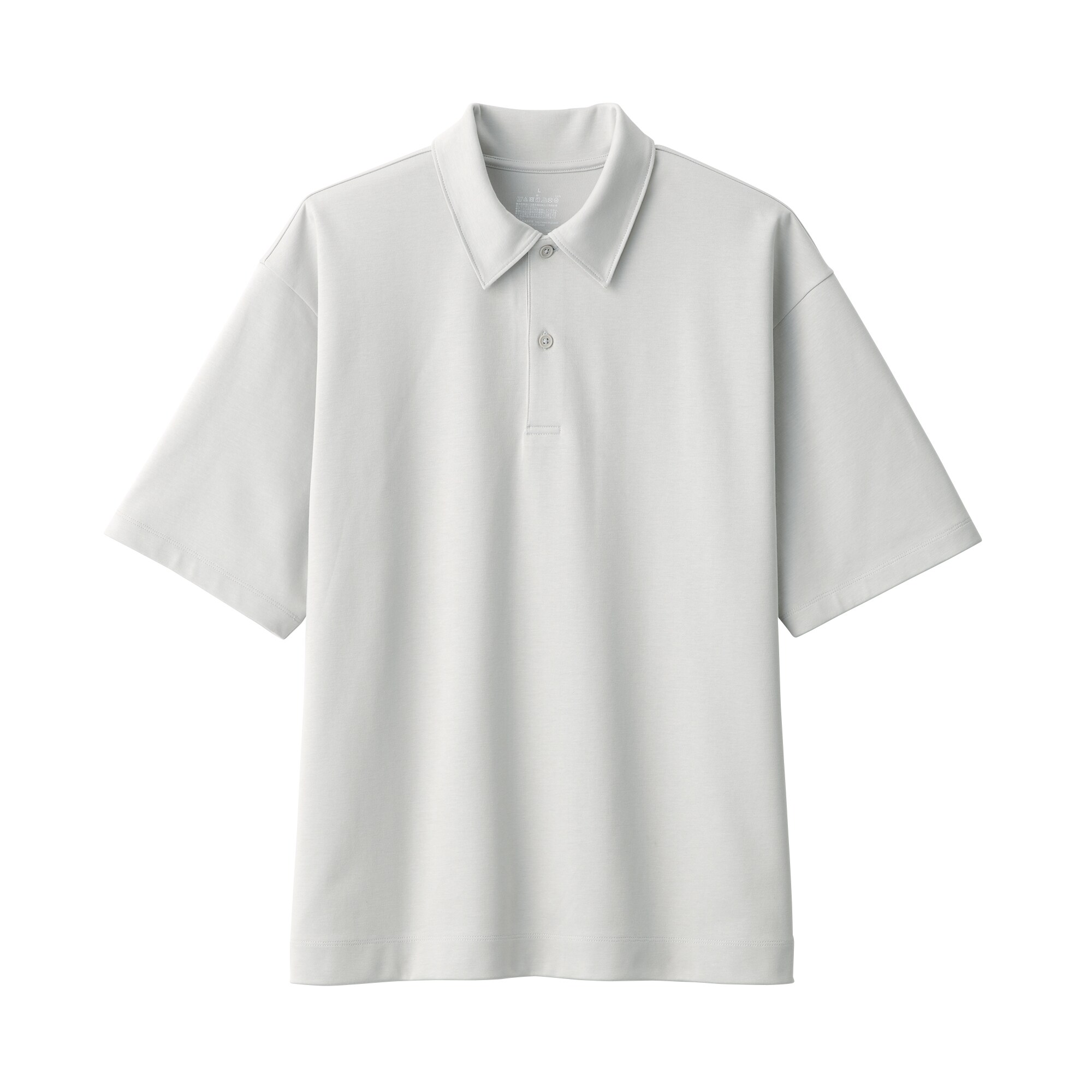 紳士 涼感UVカットワイド五分袖ポロシャツ | 無印良品