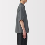 紳士　涼感ＵＶカットワイド五分袖ポロシャツ