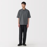 紳士　涼感ＵＶカットワイド五分袖ポロシャツ