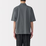 紳士　涼感ＵＶカットワイド五分袖ポロシャツ