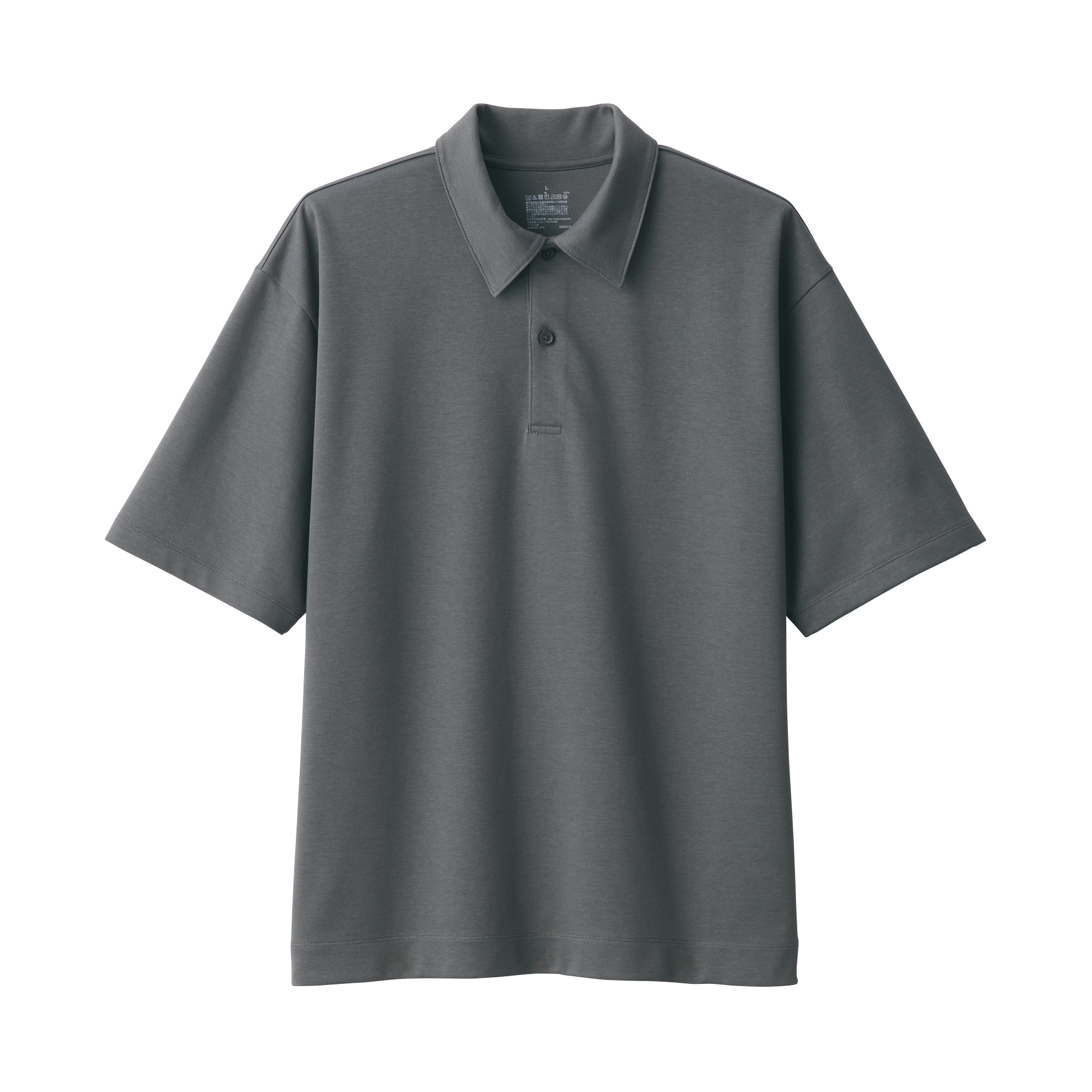 紳士　涼感ＵＶカットワイド五分袖ポロシャツ