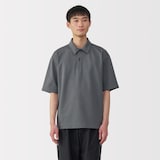 紳士　涼感ＵＶカットワイド五分袖ポロシャツ