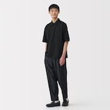 紳士　涼感ＵＶカットワイド五分袖ポロシャツ