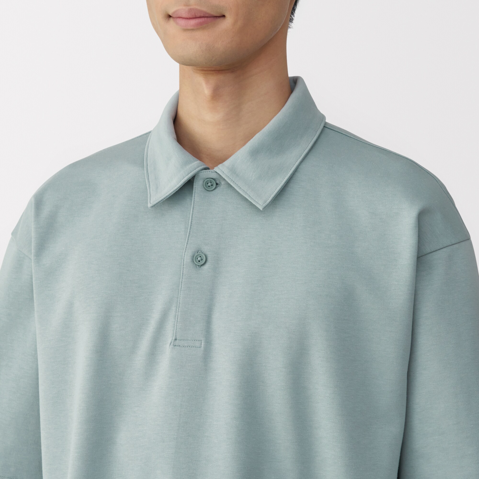 紳士 涼感UVカットワイド五分袖ポロシャツ | 無印良品