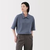 紳士　涼感ＵＶカットワイド五分袖ポロシャツ