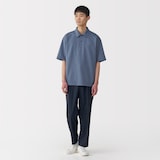 紳士　涼感ＵＶカットワイド五分袖ポロシャツ