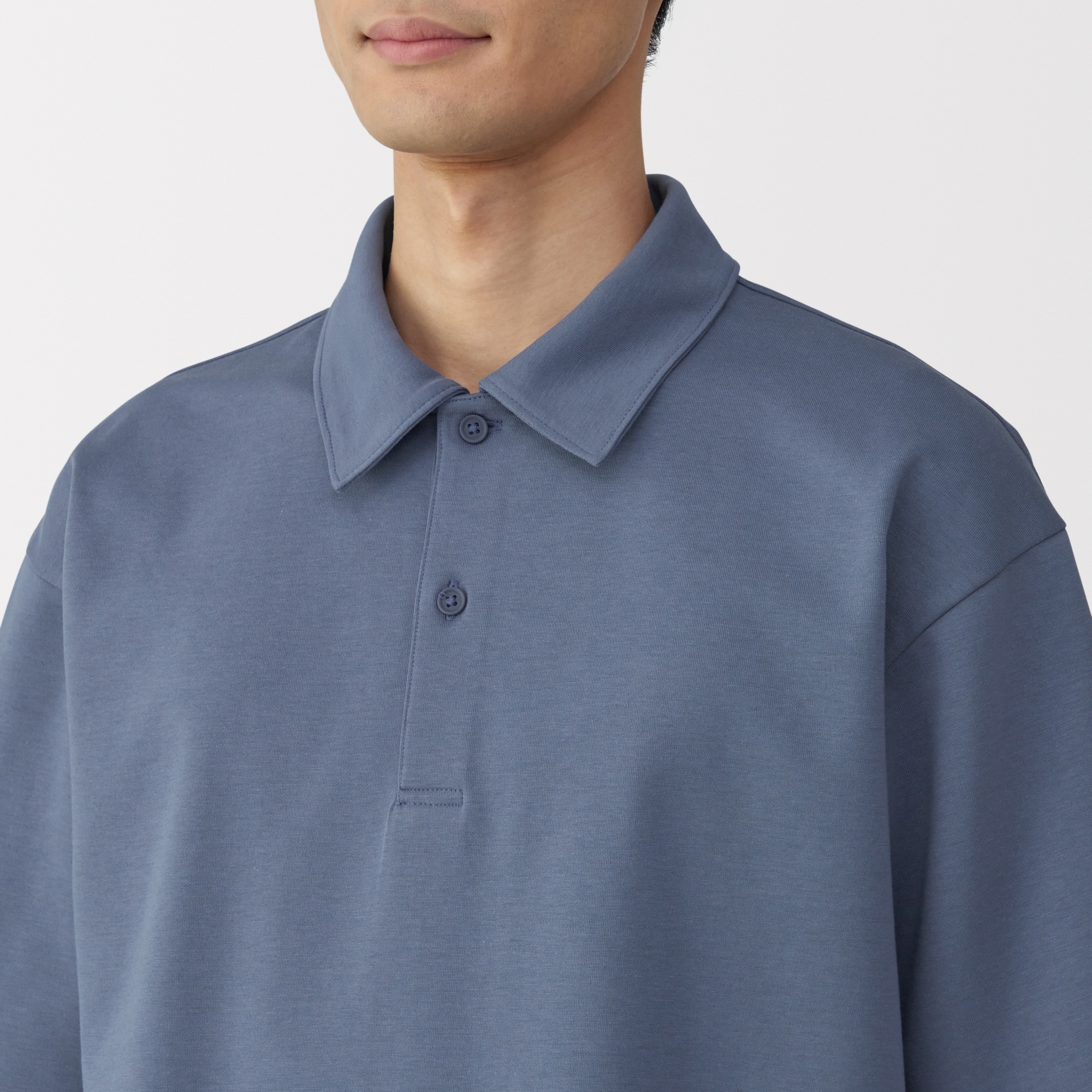 紳士　涼感ＵＶカットワイド五分袖ポロシャツ