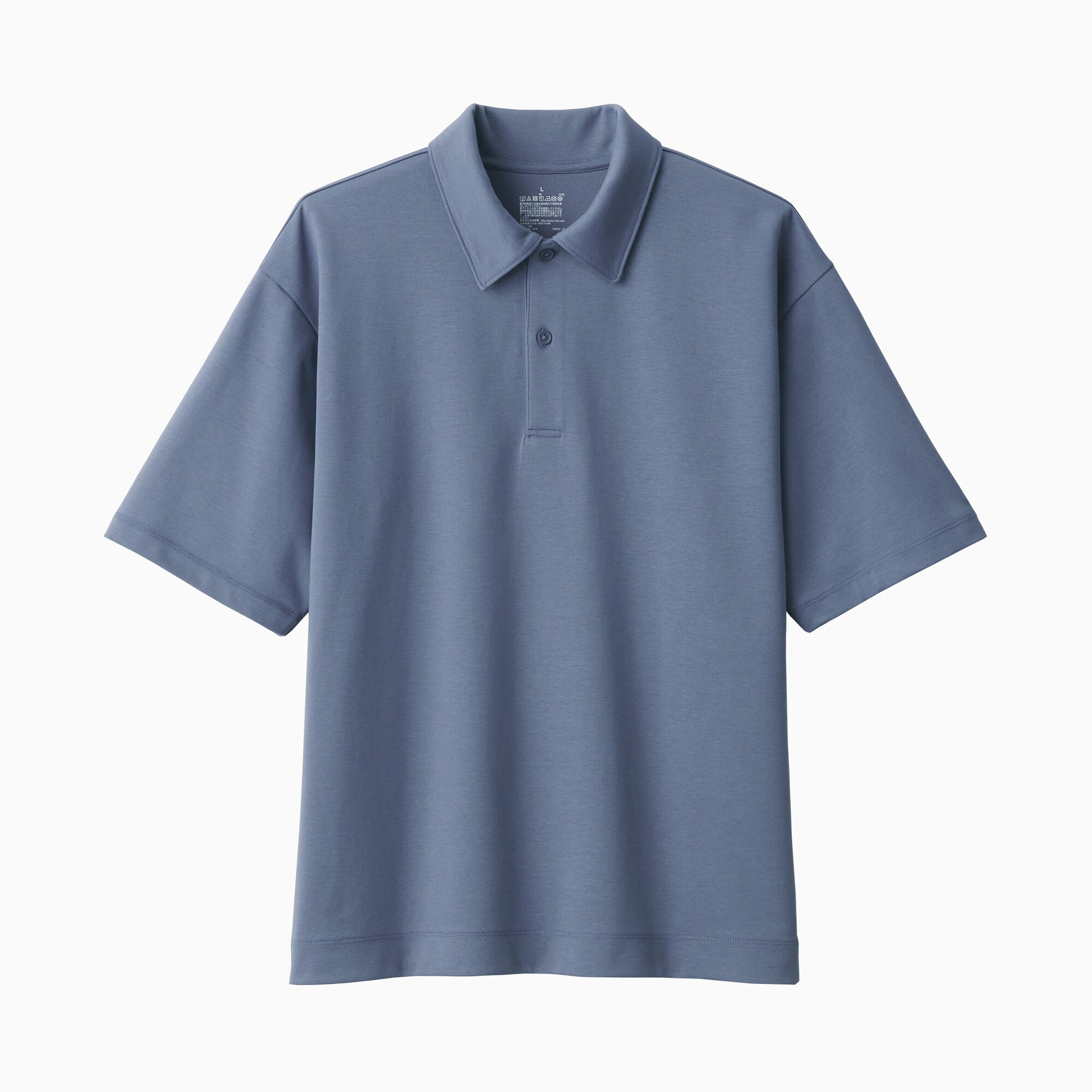 紳士　涼感ＵＶカットワイド五分袖ポロシャツ