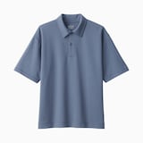 紳士　涼感ＵＶカットワイド五分袖ポロシャツ