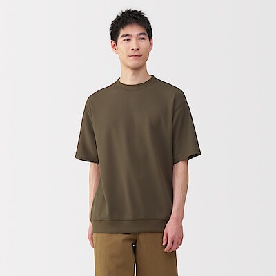 紳士　ＵＶカット乾きやすいワッフルクルーネック半袖Ｔシャツ