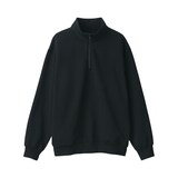 紳士　ハーフジップスウェットシャツ