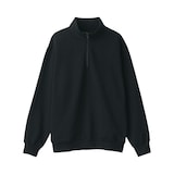 紳士　ハーフジップスウェットシャツ