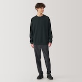 紳士　ＵＶカット乾きやすいワッフルクルーネック長袖Ｔシャツ