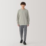 紳士　ＵＶカット乾きやすいワッフルクルーネック長袖Ｔシャツ