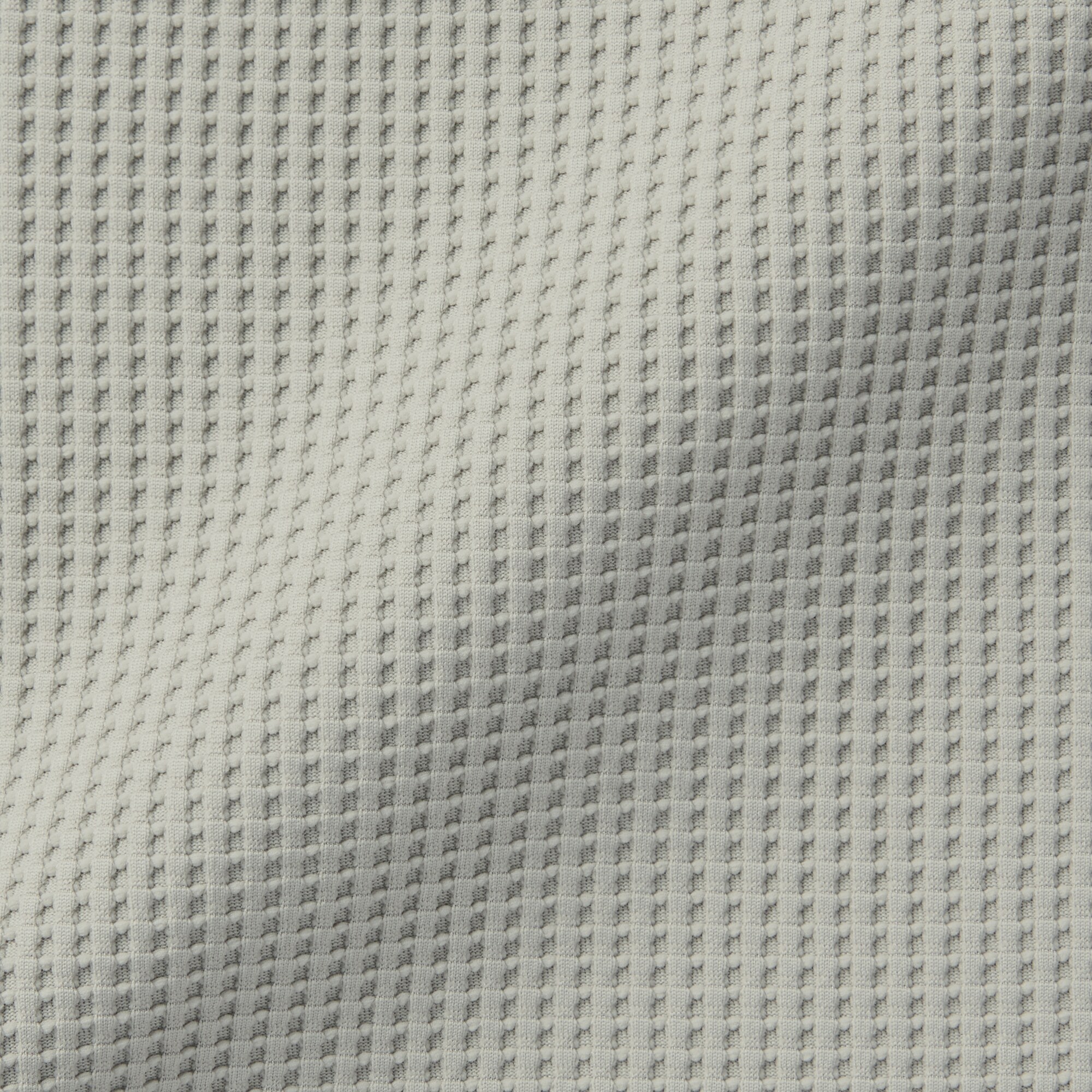 紳士　ＵＶカット乾きやすいワッフルクルーネック長袖Ｔシャツ