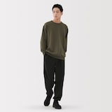 紳士　ＵＶカット乾きやすいワッフルクルーネック長袖Ｔシャツ