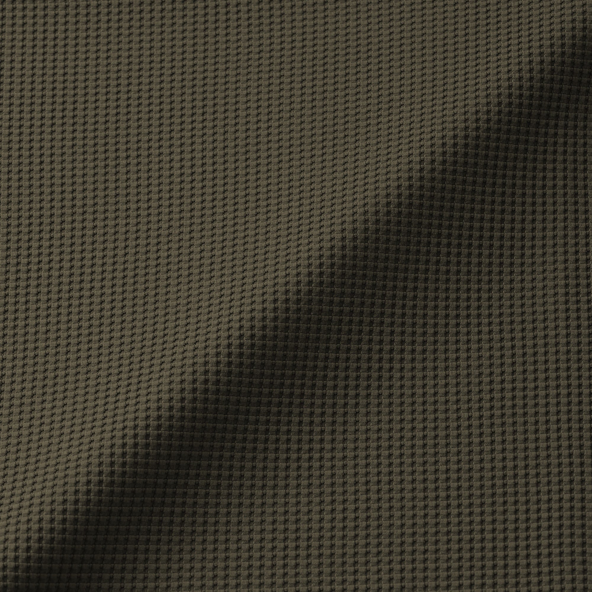 紳士　ＵＶカット乾きやすいワッフルクルーネック長袖Ｔシャツ