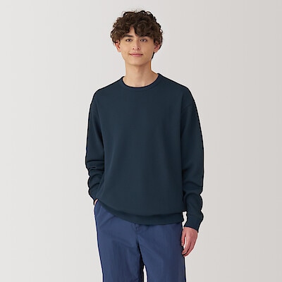 紳士　ＵＶカット乾きやすいワッフルクルーネック長袖Ｔシャツ