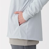 紳士　ＵＶカット乾きやすいポケッタブルジップパーカ