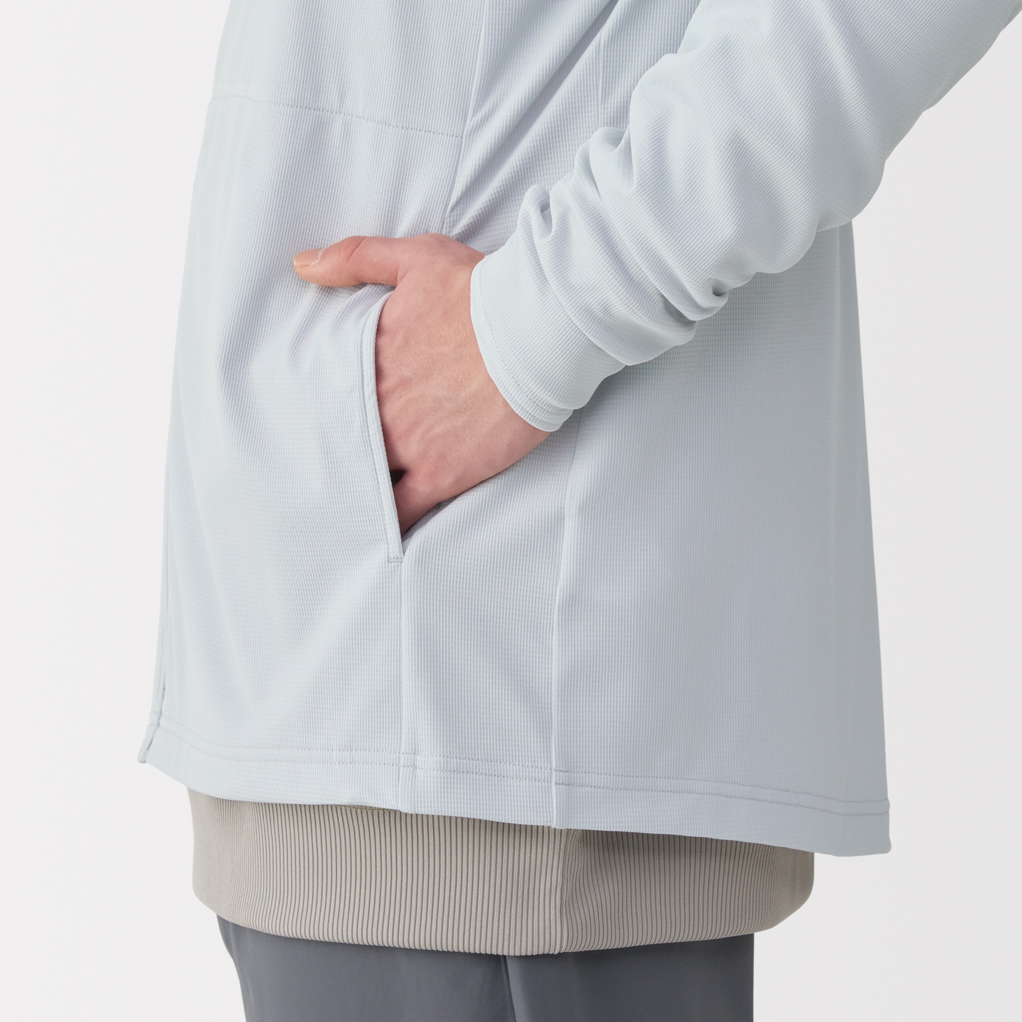 紳士　ＵＶカット乾きやすいポケッタブルジップパーカ