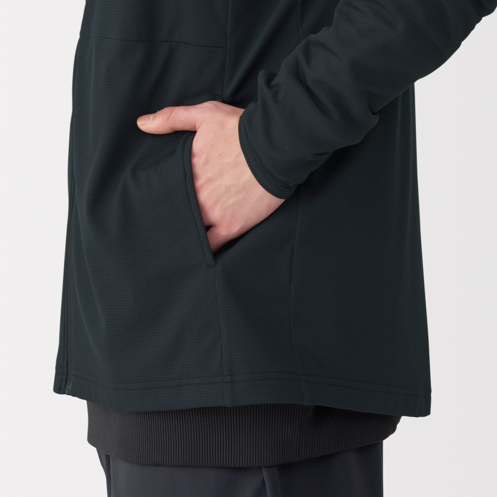 紳士　ＵＶカット乾きやすいポケッタブルジップパーカ