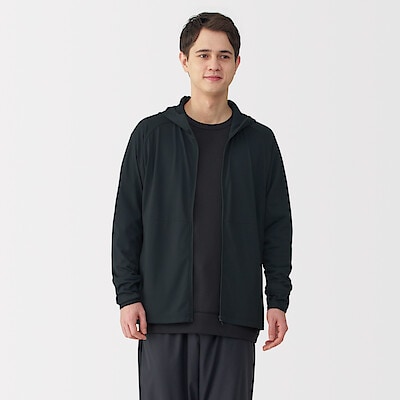 紳士　ＵＶカット乾きやすいポケッタブルジップパーカ